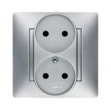 VOLANTE SOCKET 2x2P+Z SCHUKO MONOLIT