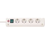 Bremounta Extension Socket 4-way white 1.5m H05VV-F 3G1.5