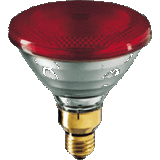 PAR38 IR 100W E27 230V Red 1CT/12