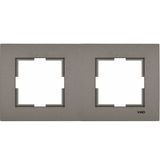 Novella Accessory Anthracite Two Gang Frame