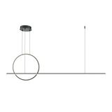 Modern Halo Pendant lamp Black