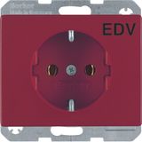 SCHUKO soc. out. "EDV" imprint, arsys, red glossy