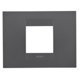 GEO PLATE - IN PAINTED TECHNOPOLYMER - 2 MODULES - SATIN BLACK - CHORUSMART