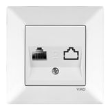 Meridian White One Gang Data Socket (CAT6)