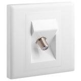 Socket TV Single -F- Type 7X7 White, Legrand - ELOE