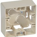 Surface mounting box Niloé - 1 gang - ivory