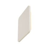 PLASTRA SQUARE wall light, square, white, 48 LED, 3000K