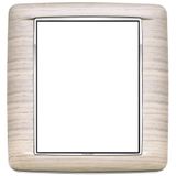 Round plate 8M Wood white oak