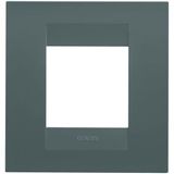 GEO INTERNATIONAL PLATE - IN PAINTED TECHNOPOLYMER - 2 MODULES - TEAL - CHORUSMART