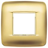 Round plate 2MBS Galvan.satin gold