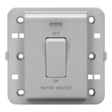 ONE-WAY SWITCH 2P 250V ac - BRITISH STANDARD - 20 A - 1 GANG - WATER HEATER - TITANIUM - CHORUSMART