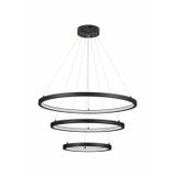 Triac Dimmable Sandy Black Aluminium   & Acrylic  LED 108 Watt 230 Volt  2245Lm 3000K IP20   D1: 80 D2: 60 D3: 40 H: 120 cm Adjustable Height & Rotating