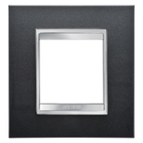 LUX INTERNATIONAL PLATE - IN PAINTED TECHNOPOLYMER - 2 MODULES - SLATE - CHORUSMART