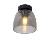 TYLER Wall Light Bathroom 1xG9/33W Black/Smoke Gla