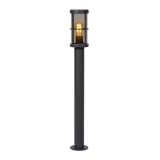 Lucide NAVI - Bollard light Outdoor - Ø 12 cm - 1xE27 - IP54 - Anthracite