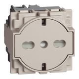 L.NOW-flat socket 16A Ger-Ita std sand