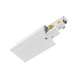 End feed, for S-TRACK 3-phase mounting track, earth electrode right, white, DALI