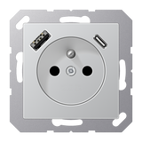 Socket fren/belg with USB type AC A1520F-15CAAL