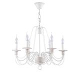 Elegant Velia Chandelier White with gold