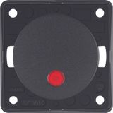 Control push-button, NO contact, red lens, Integro - Design Flow/Pure,