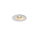 PLASTRA downlight, GU10, round, white plaster