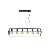 Lucide FABIAN - Pendant light - 6xE27 - Black