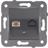 Karre Plus-Arkedia Dark Grey Numerical Phone Socket (CAT3)