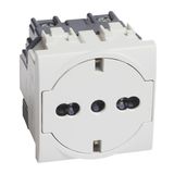 LL - GER/ITA STD FLAT SOCKET WHITE