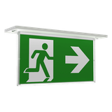 Razzo Lithium Recessed Exit Sign Maintained / Non-Maintained White