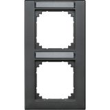 M-PLAN frame, can be labeled twice, vertical installation, anthracite