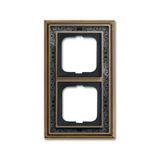 1722-843-500 Cover Frame Busch-dynasty® antique brass decor anthracite