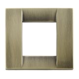 Classica plate 1-2M met.antique brass