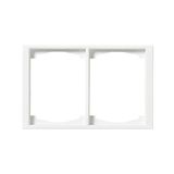 1722F100-884 Cover frame 2gang White - Impressivo