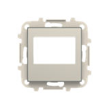 8568 AI Cover plate for radio/remote control modules - Stainless Steel Radio receiver Central cover plate Stainless steel - Sky Niessen