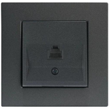 Novella Dark Grey One Gang Data Socket (CAT6)