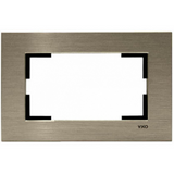 Novella Accessory Aluminium - Bronze Two Gang Flush Mounted Frame