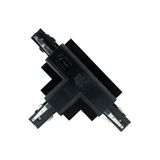 SPS Recessed connector T right, black  SPECTRUM