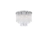 Chrome Metal Glass & K9 Crystal LED G9 6x5 Watt 230 Volt IP20 Bulb Excluded D: 35 H: 27 cm