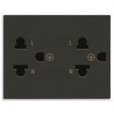 2 2P+E 16A Thai SICURY outlets black