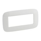 Plate Valena Allure - 5-module open plate - white