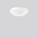 Flat Polymero IP44, 19 W, 2050 lm, 830, white, Phase-cut Ceiling and w