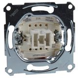 One-way switch insert 1 pole, flush-mounted, 10 AX, AC 250 V, screwl. term.