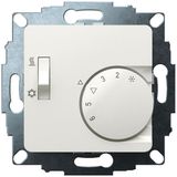 UP room controller, RAL9010 glossy 50x50, 5-30C, AC 230V, 1CO, 10A/5A, heating/cooling switch