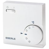 Room controller, 5-30C, AC 230V, 1 changeover contact, 10 mA...5 A, on/off, with TA approx.5K