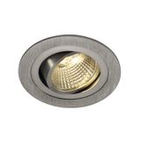 NEW TRIA LED DL ROUND Set, 9,1W, 3000K, 525lm, 38ø, Alu geb.