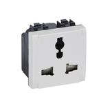 LL - MULTISTANDARD SOCKET 2 MOD WHITE