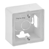 1-gang surface-mounting box Valena Life - 89 x 89 x 44.8 mm - white