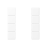 Cover kit 4-gang, complete A504TSAWWM