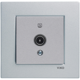 Novella Silver TV Socket Unresisting