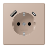 SCHUKO socket with USB charger LC32131 LC1520-15CA240